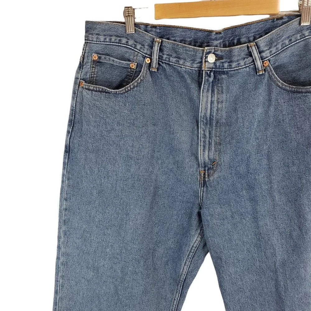 Levi's 550 Light-wash Straight Leg Jeans Size 42W 32L